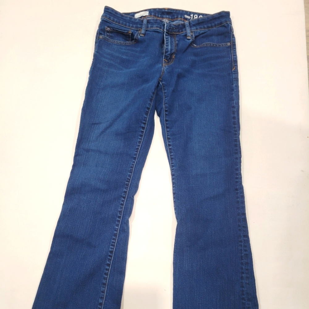 Gap blue wide leg jeans size 28 short  #6